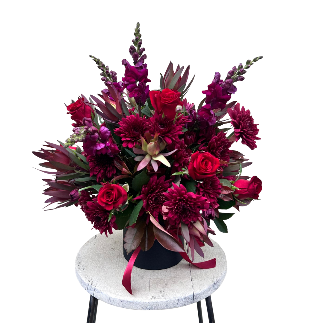 Valentines Mixed Red Blooms Box
