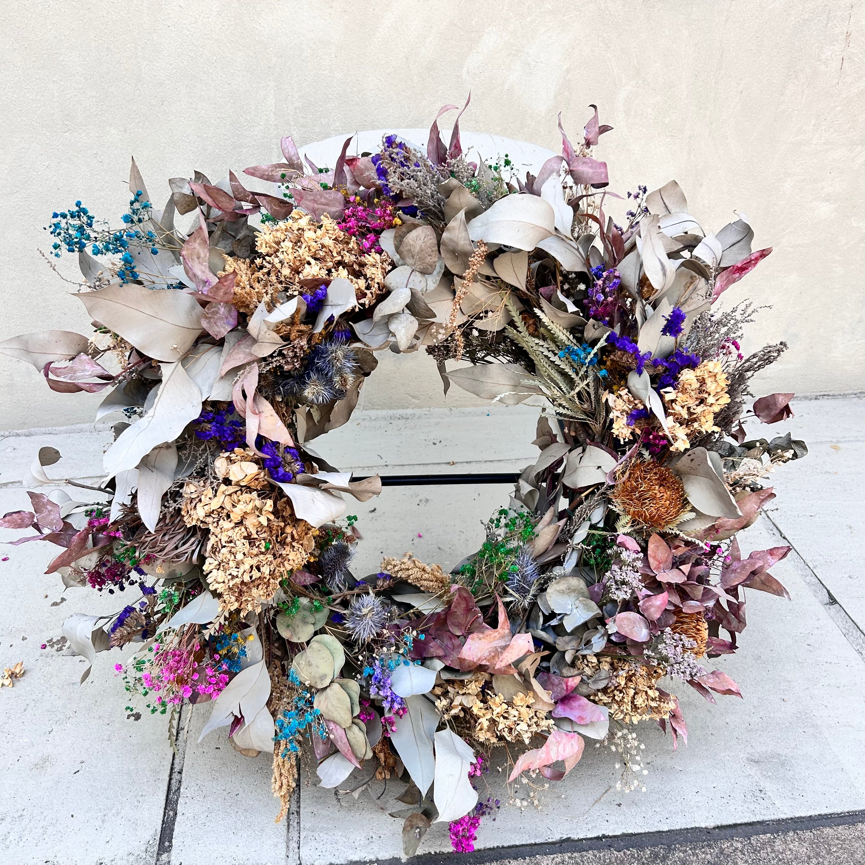 Dried one of a kind Xmas Wreath