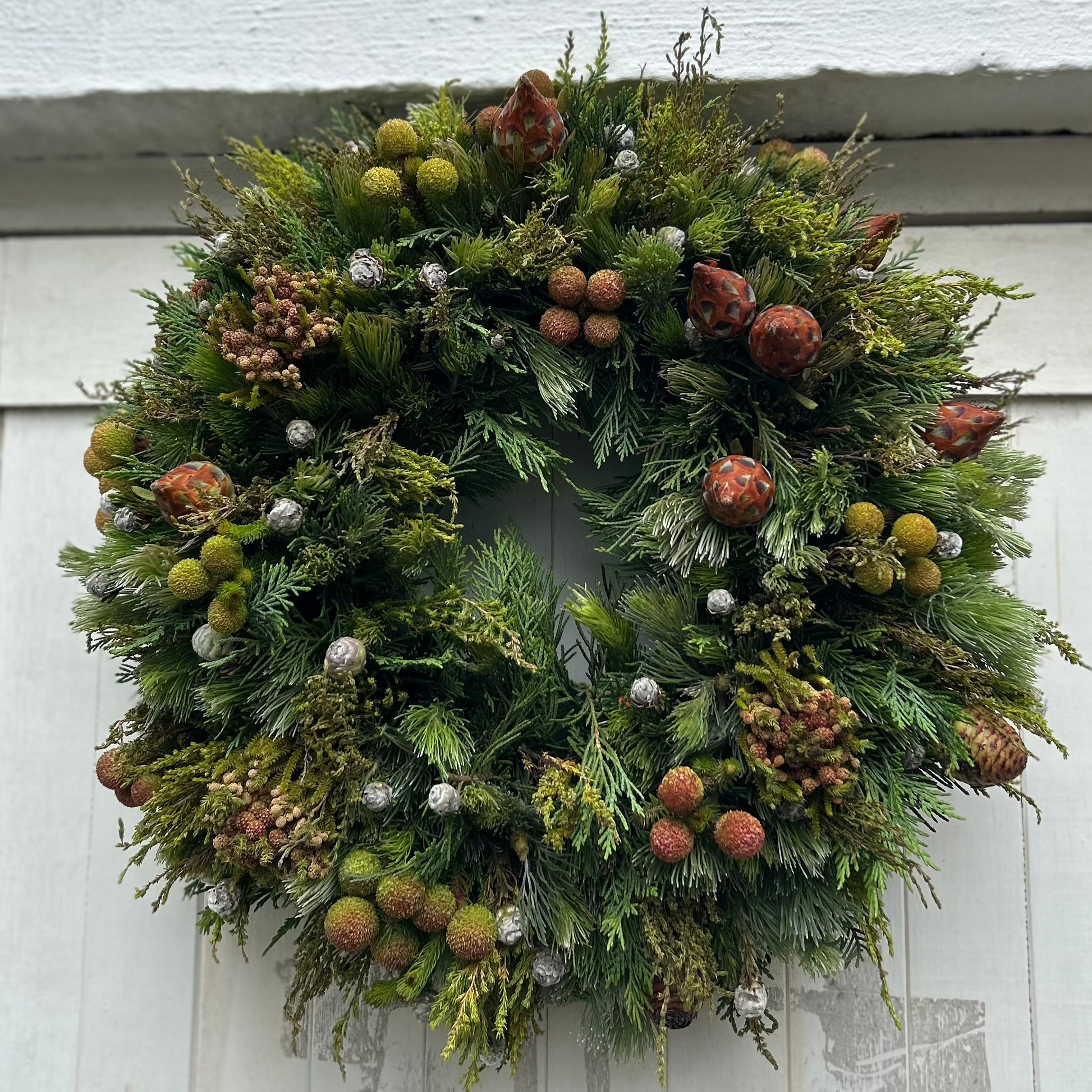 Xmas Wreath - Fresh Flowers on Florida
