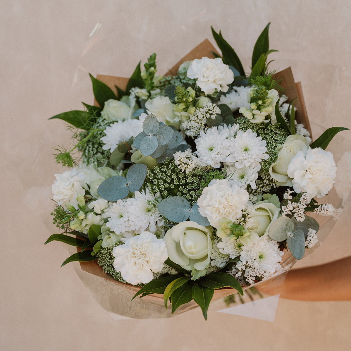 Classic Whites Bouquet - Fresh Flowers on Florida