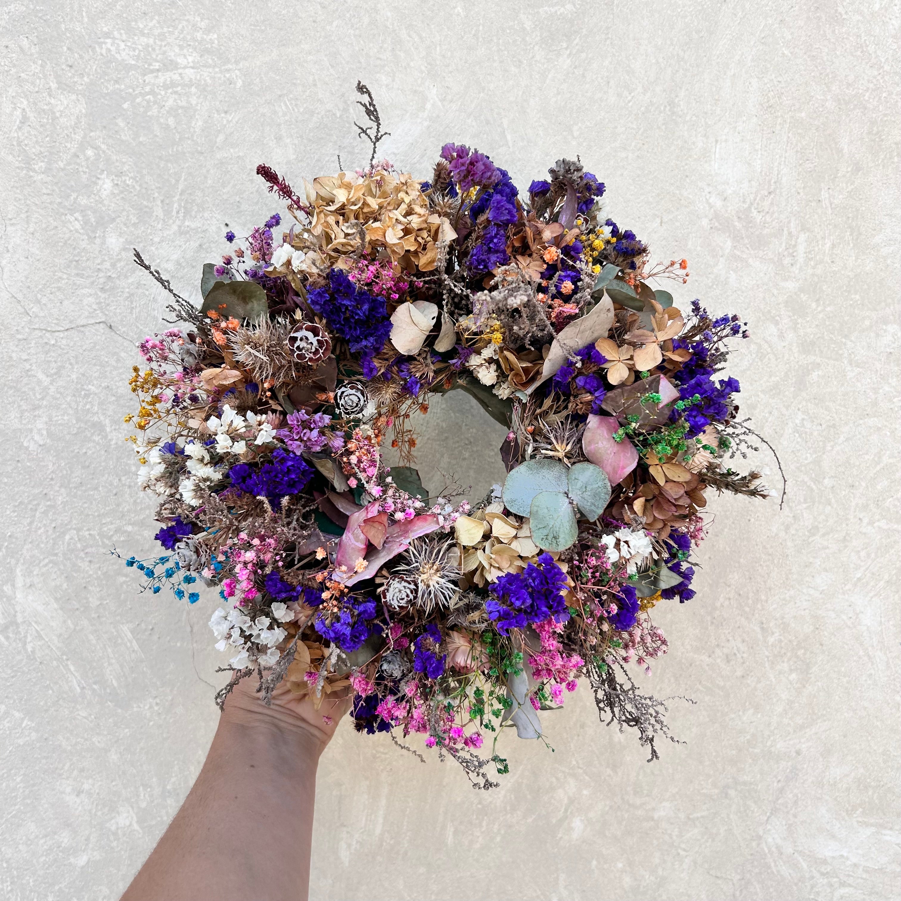 Dried one of a kind Xmas Wreath