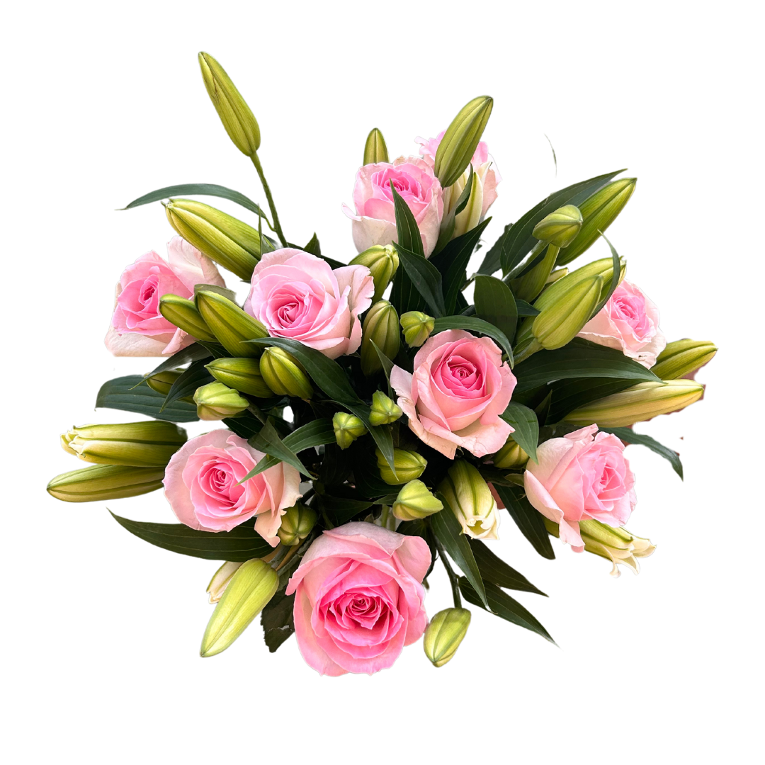 Liesbeth Roses Lillies & Roses Bouquet