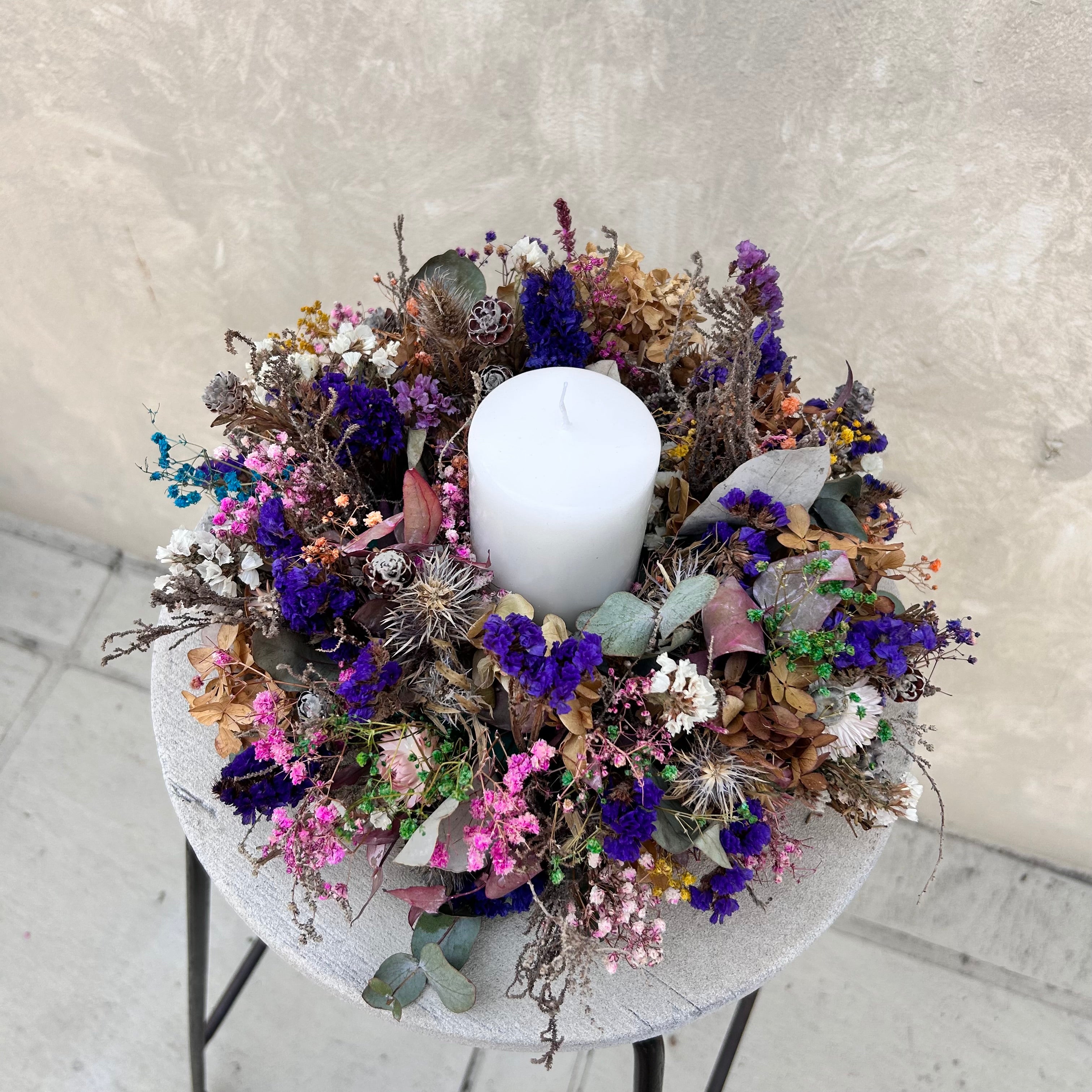 Dried one of a kind Xmas Wreath