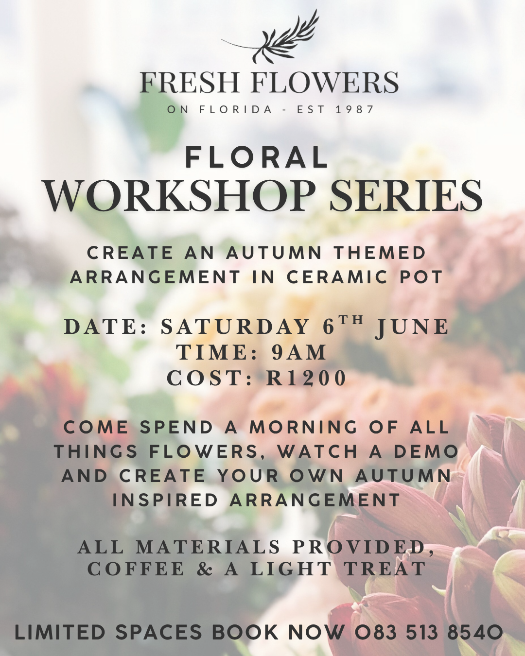 Floral Workshop Series: Autumn Ceramic Pot