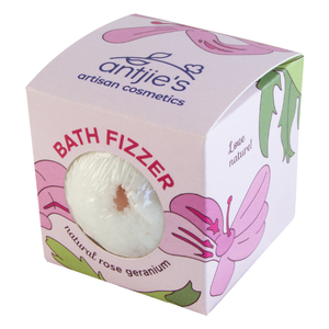 Bath Fizzer – Rose Geranium – in Cute Box