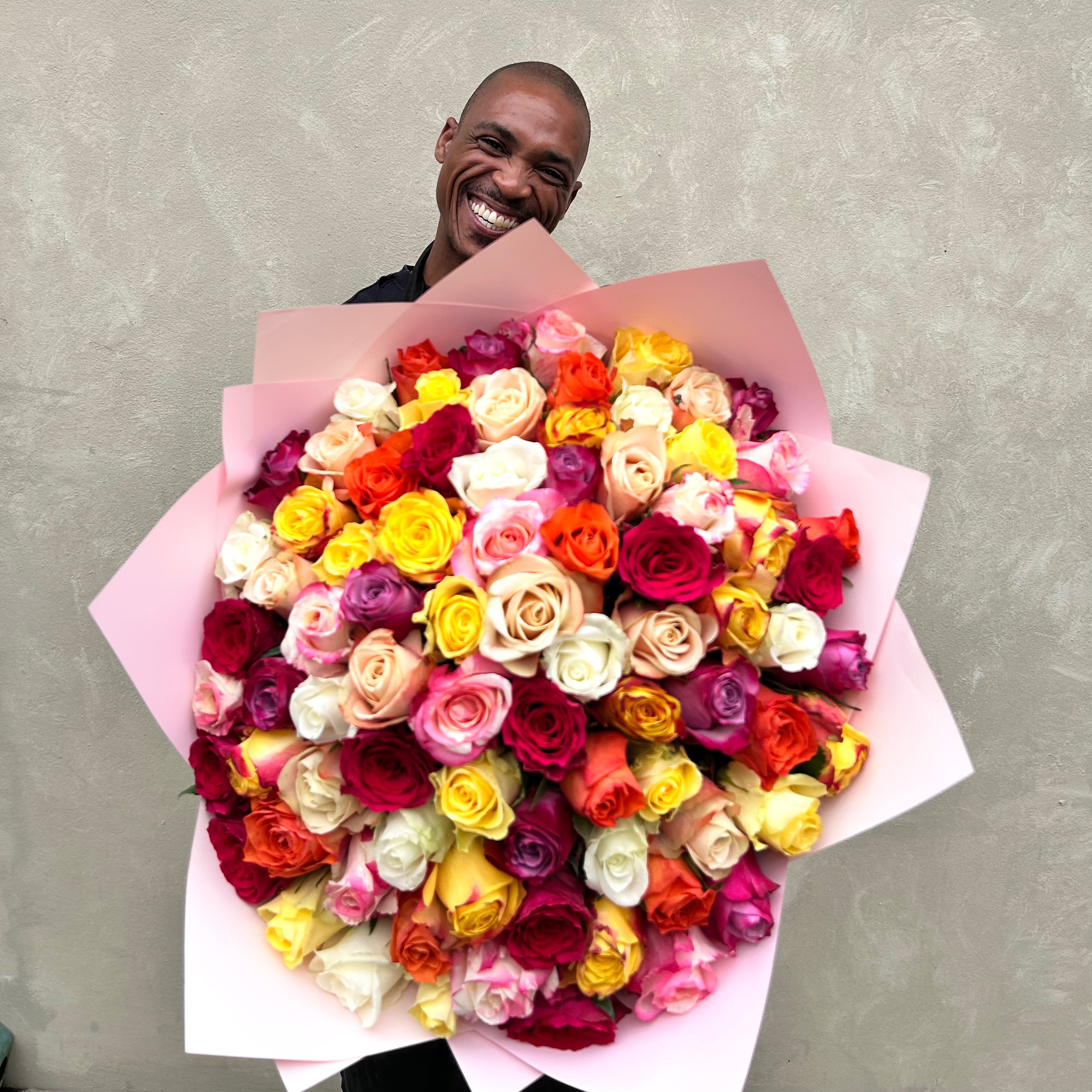 Rainbow Roses Bouquet