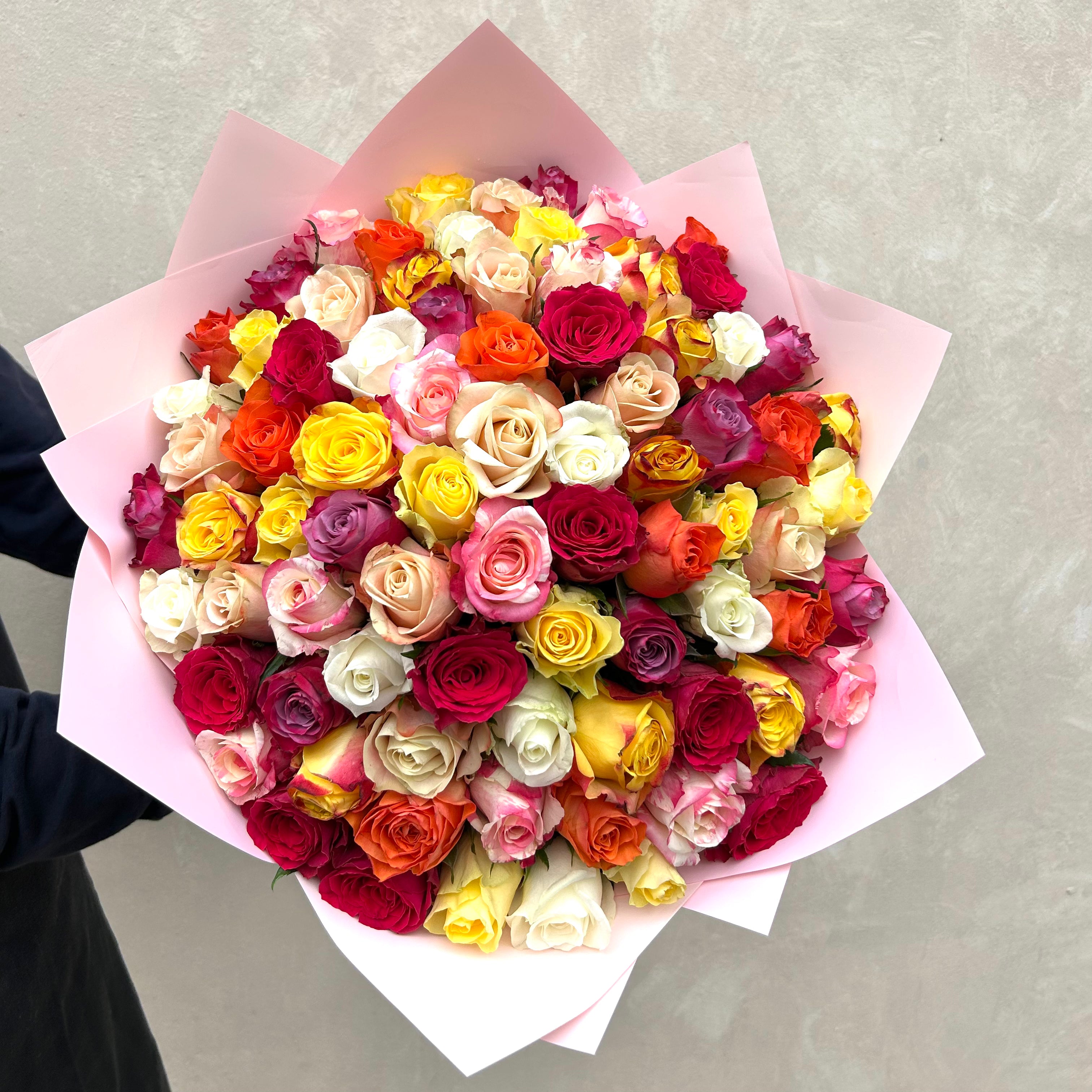 Rainbow Roses Bouquet