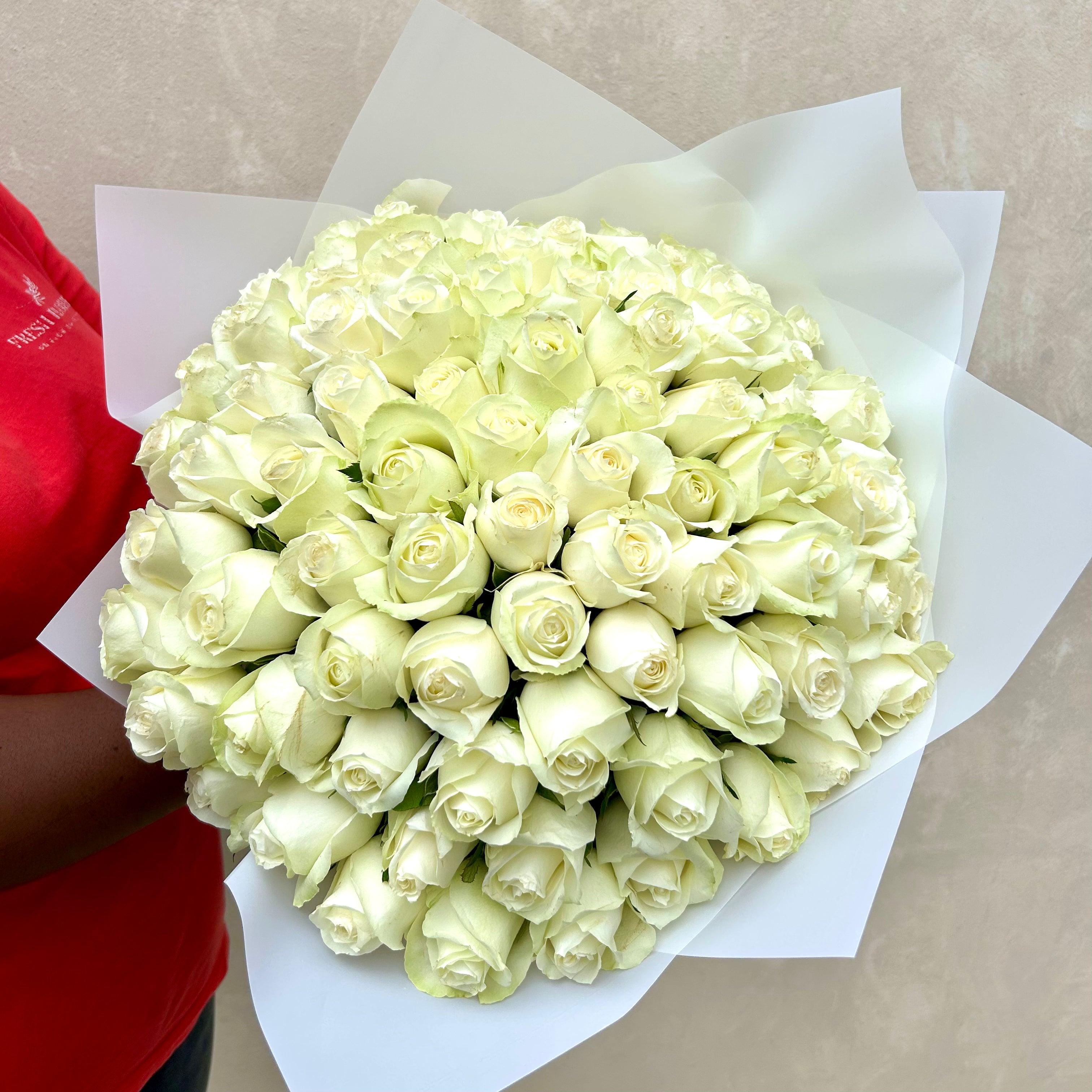 Speciality White Roses Bouquet